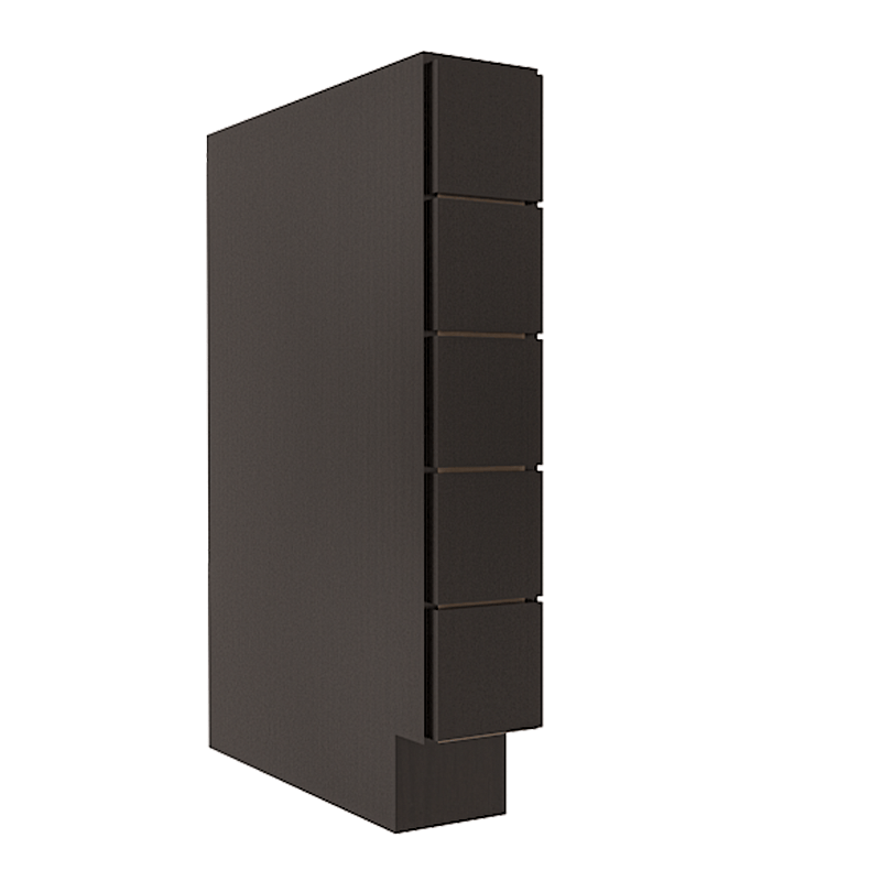 Refined Modern Slate Shaker Base Spice Drawers Cabinet