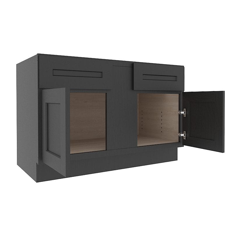 Refined Modern Slate Shaker Blind Corner Base Cabinet