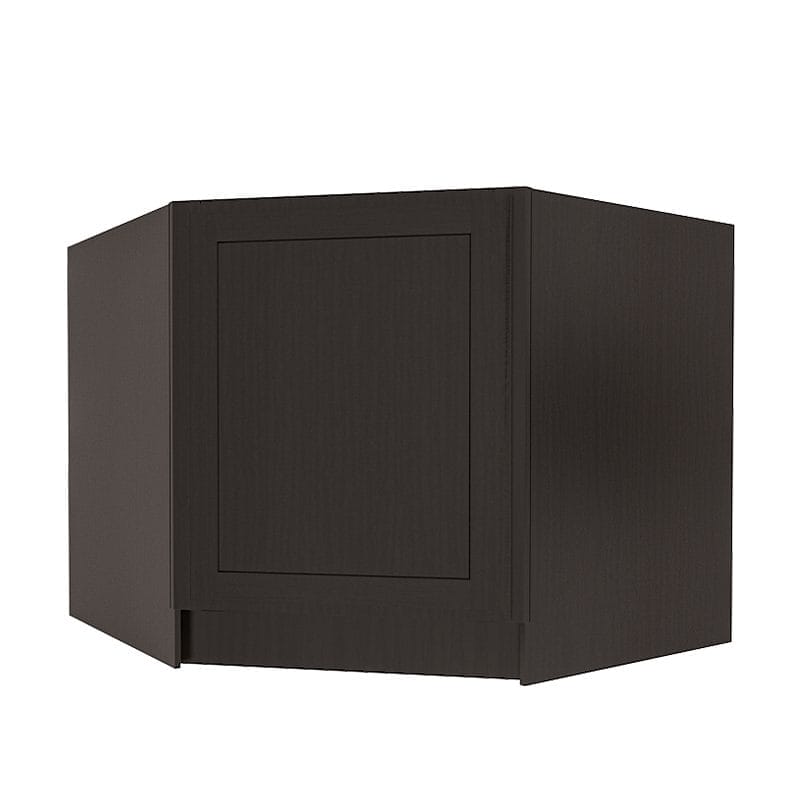 Refined Modern Slate Shaker Corner Sink Base Cabinet