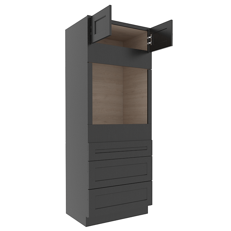 Refined Modern Slate Shaker Tall Oven Cabinet