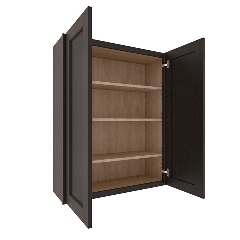 Refined Modern Slate Shaker Wall Cabinet with 2 Doors