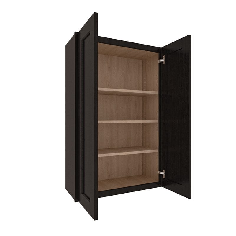 Refined Modern Slate Shaker Wall Cabinet with 2 Doors