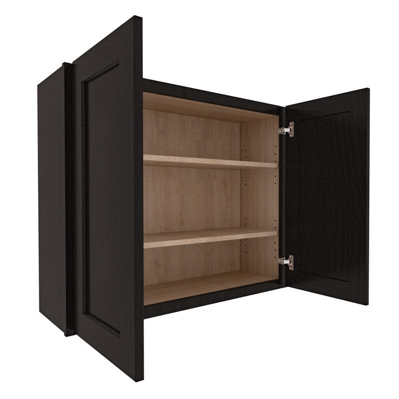 Refined Modern Slate Shaker Wall Cabinet with 2 Doors