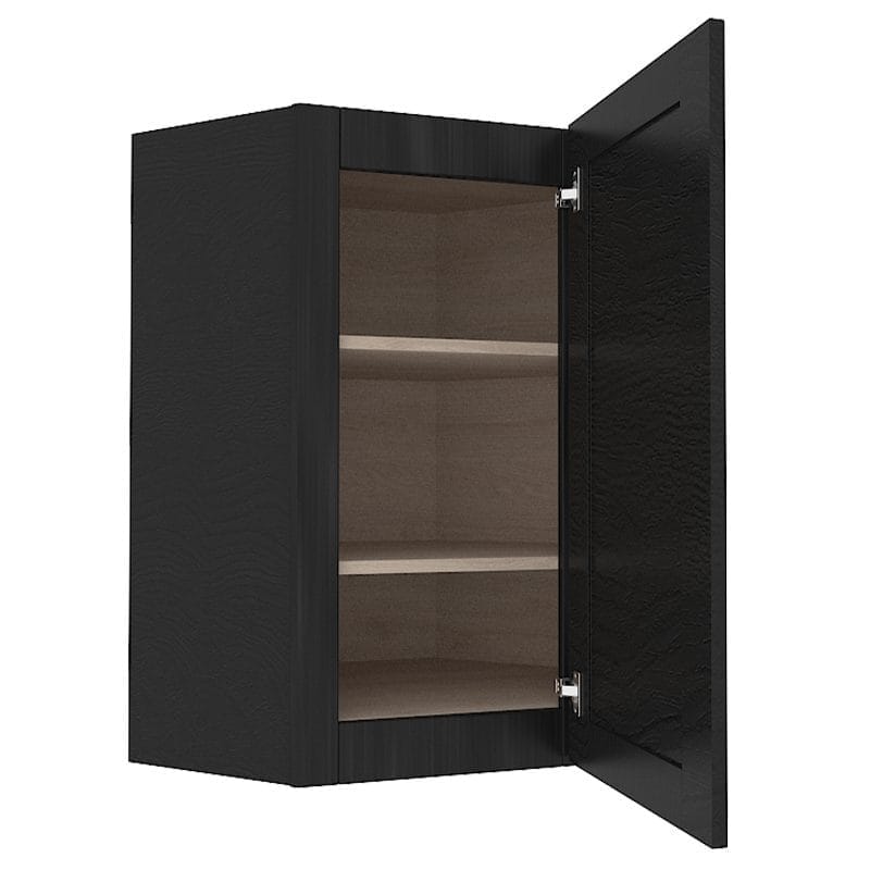 Refined Modern Slate Shaker Wall Diagonal Corner Cabinet