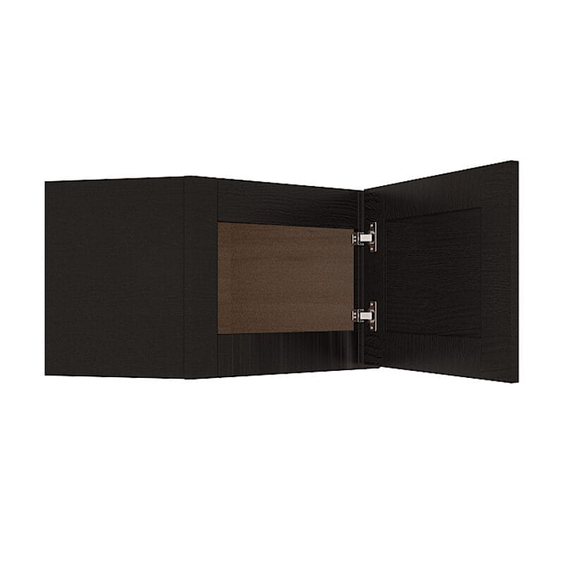 Refined Modern Slate Shaker Wall Diagonal Corner Cabinet