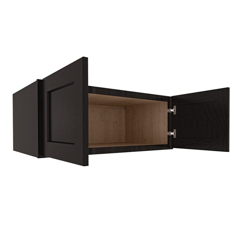 Refined Modern Slate Shaker Wall Fridge Cabinet with 2 Doors