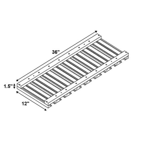 Refined Modern Slate Shaker Wall Glass Rack