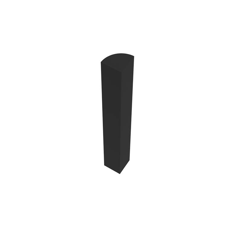 sovereign onyx black shaker quarter round molding