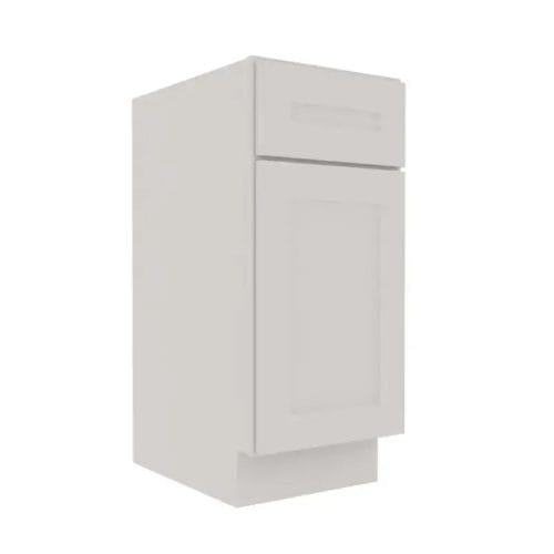 Serene Dove White Shaker Vanity Sink Base Cabinet with 1 Door