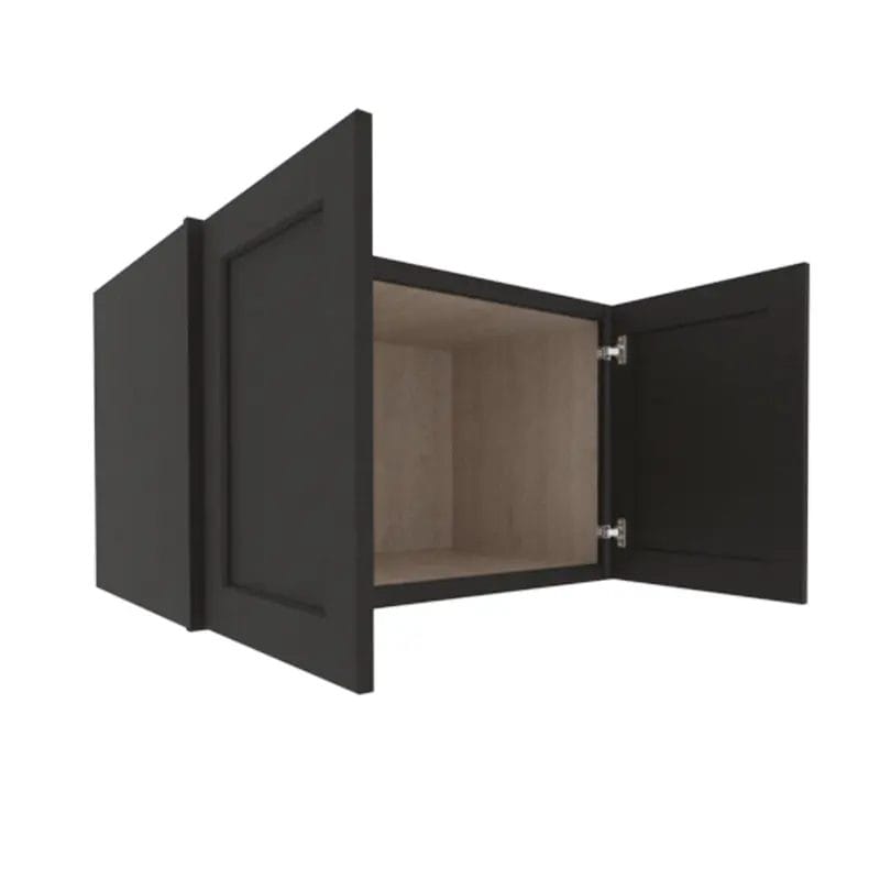 Refined Modern Slate Shaker Wall Fridge Cabinet with 2 Doors