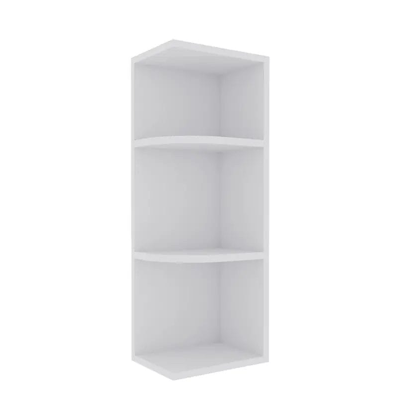 Opulent White Shaker Wall End Shelves