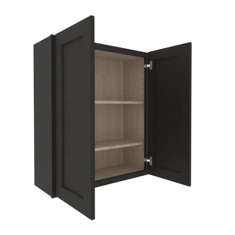 Refined Modern Slate Shaker Wall Cabinet with 2 Doors
