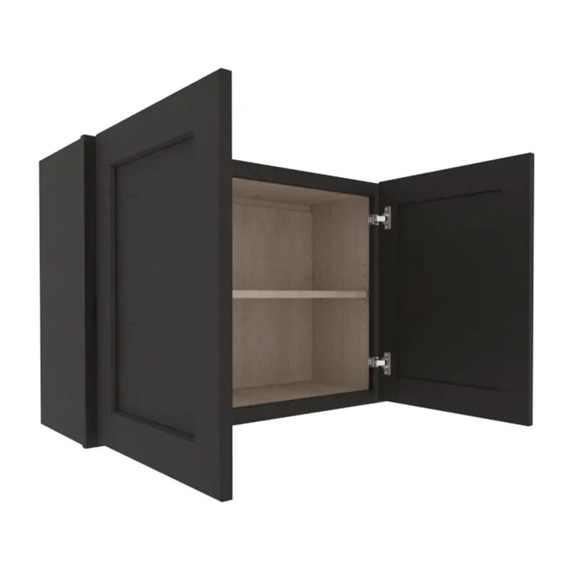 Refined Modern Slate Shaker Wall Cabinet with 2 Doors