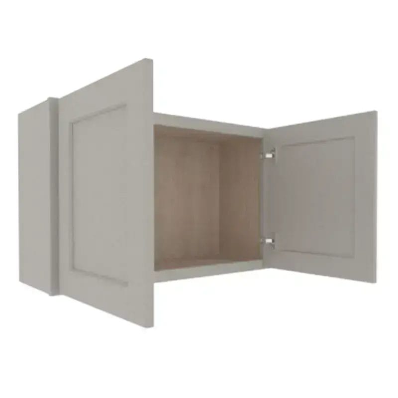 Prestigious Grey Shaker Wall Cabinet with 2 Doors