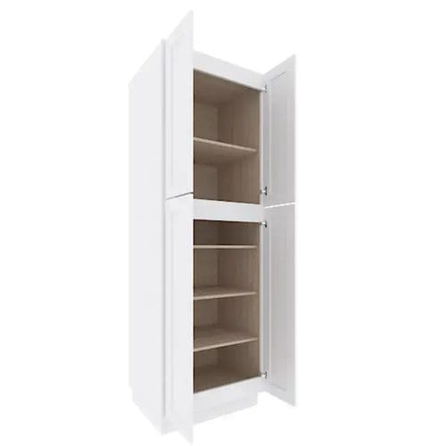 Opulent White Shaker Tall Pantry Cabinet with 4 Doors