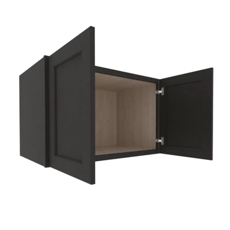 Refined Modern Slate Shaker Wall Fridge Cabinet with 2 Doors