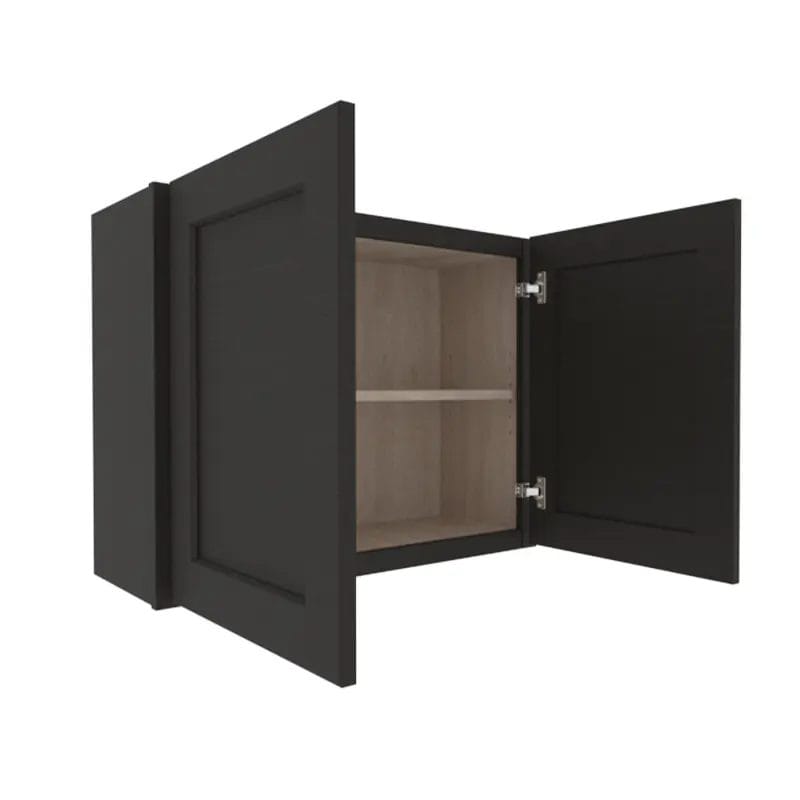 Refined Modern Slate Shaker Wall Cabinet with 2 Doors