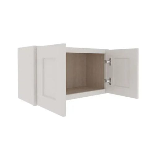 Serene Dove White Shaker Wall Cabinet with 2 Doors