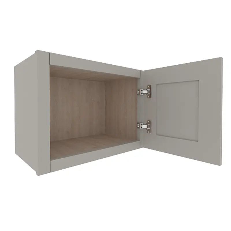 Prestigious Grey Shaker Wall Cabinet with 1 Door