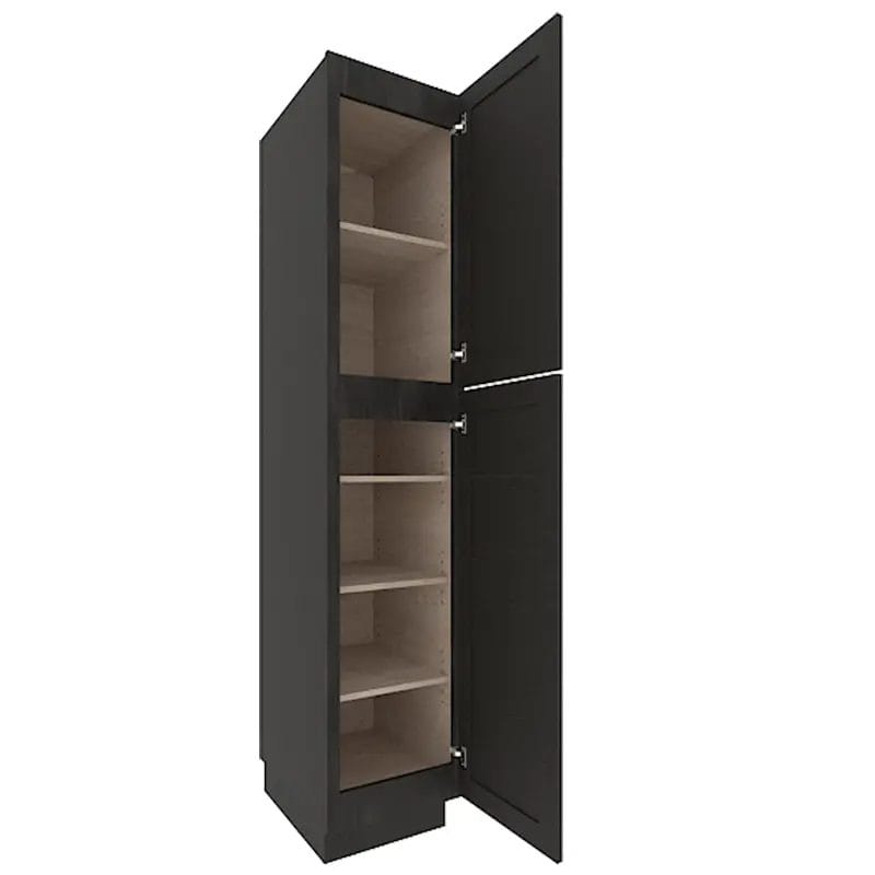 Refined Modern Slate Shaker Tall Pantry Cabinet with 4 Doors