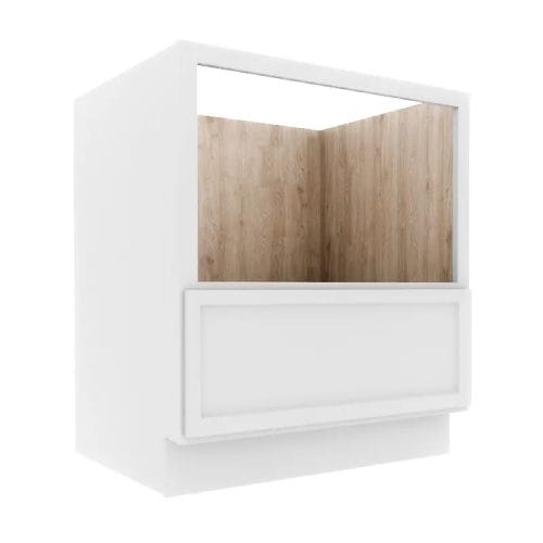 Opulent White Shaker Base Microwave Cabinet