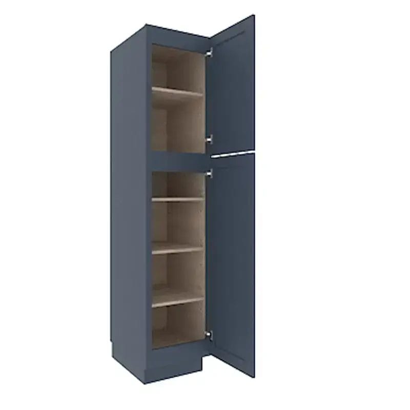 Imperial Midnight Blue Shaker Tall Pantry Cabinet with 2 Doors