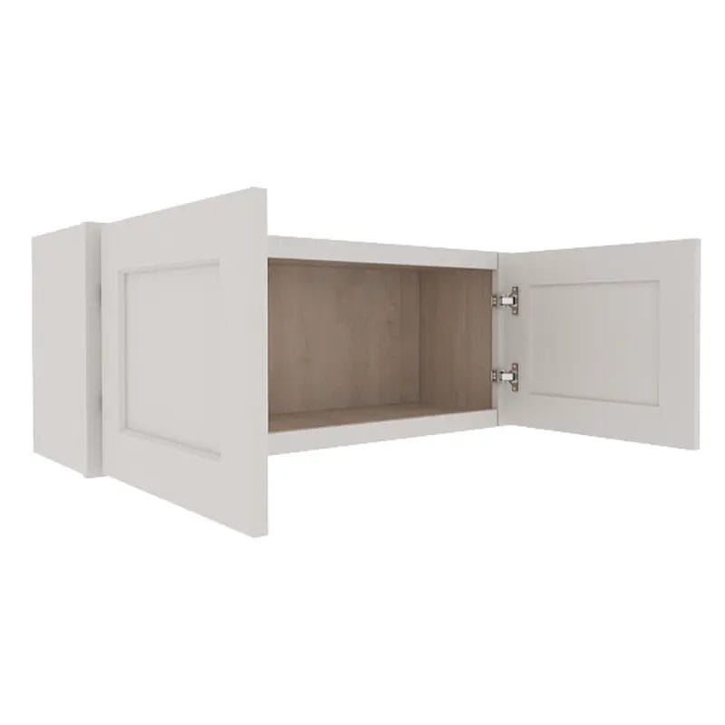 Serene Dove White Shaker Wall Cabinet with 2 Doors