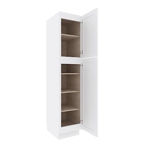 Opulent White Shaker Tall Pantry Cabinet with 2 Doors