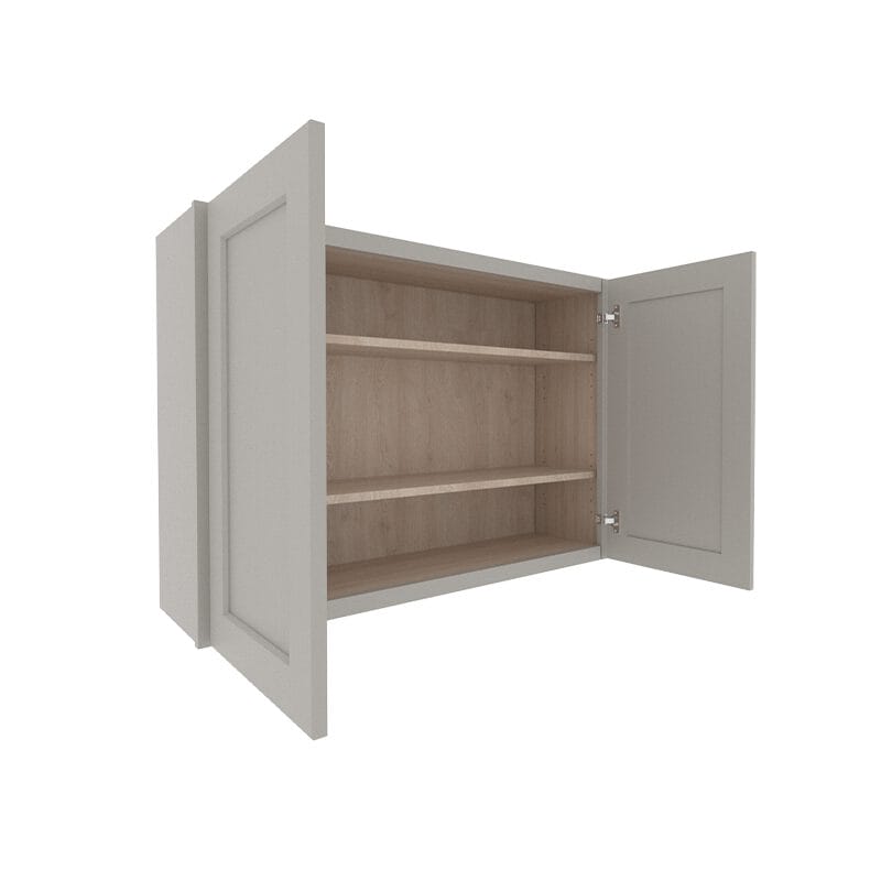 Prestigious Grey Shaker Wall Cabinet with 2 Doors