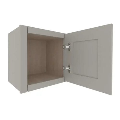 Prestigious Grey Shaker Wall Cabinet with 1 Door