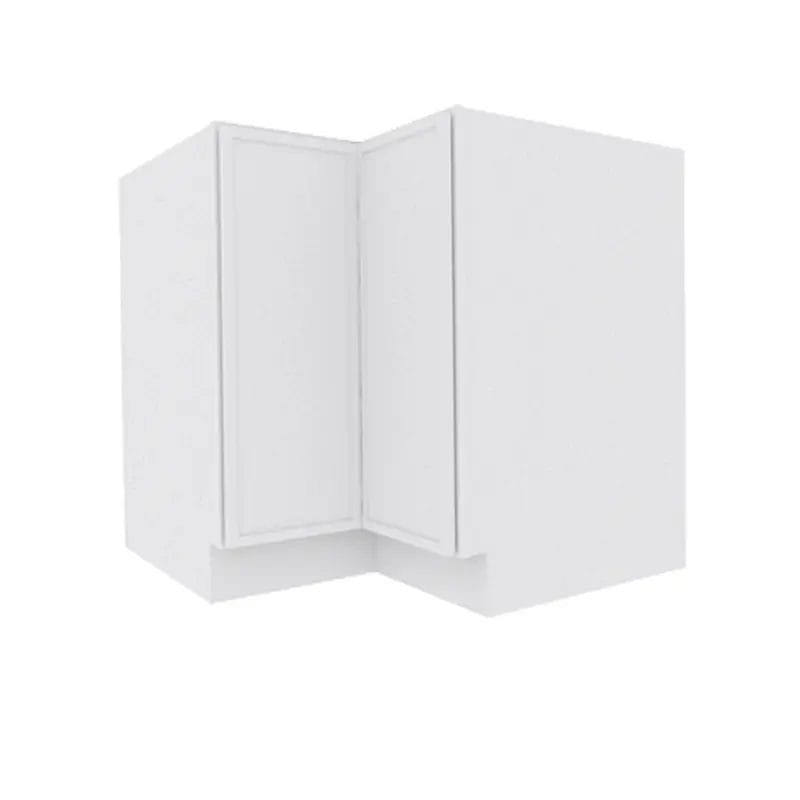 Ethereal White Micro Shaker Base Lazy Susan Cabinet