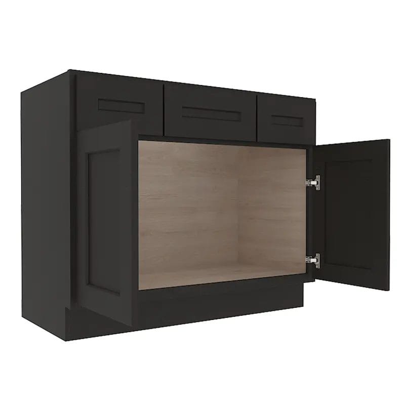 Refined Modern Slate Shaker Vanity Sink Base Combo Cabinet