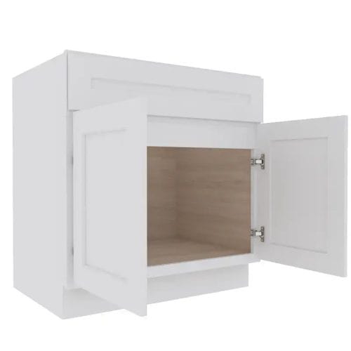 Opulent White Shaker Sink Base Cabinet