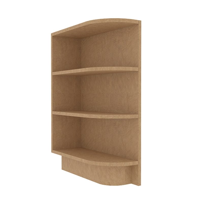 Noble Honey Wheat Shaker Base End Shelf Cabinet