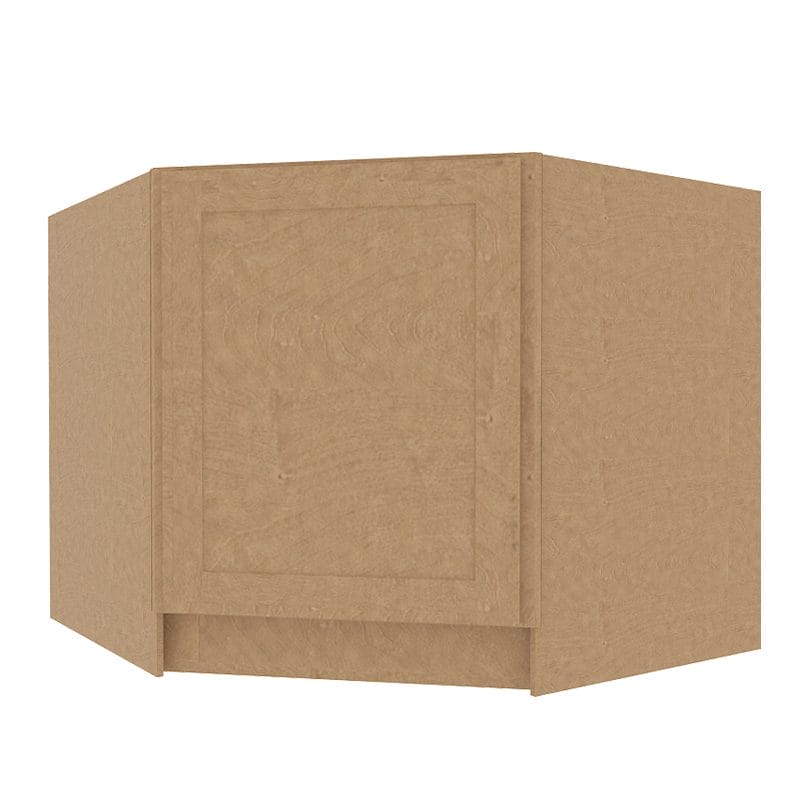 Noble Honey Wheat Shaker Corner Sink Base Cabinet