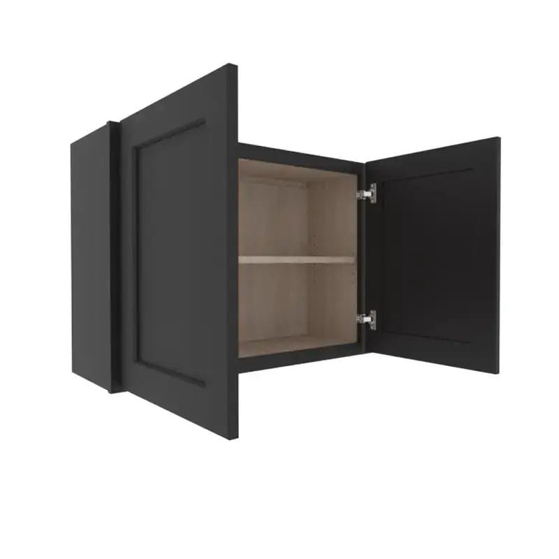 Sovereign Onyx Black Shaker Wall Cabinet with 2 Doors