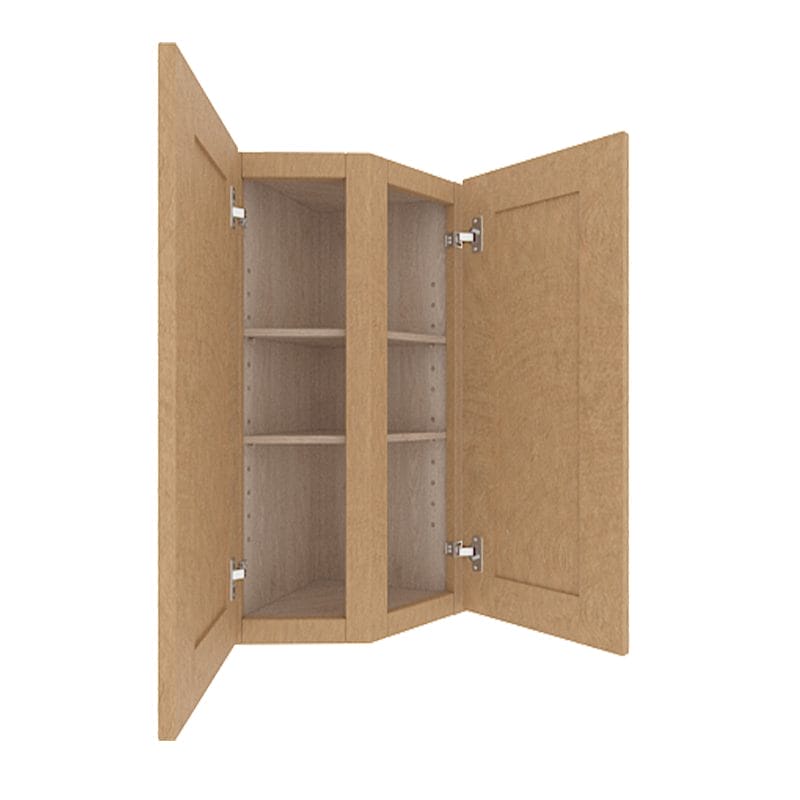 Noble Honey Wheat Shaker Wall End Cabinet