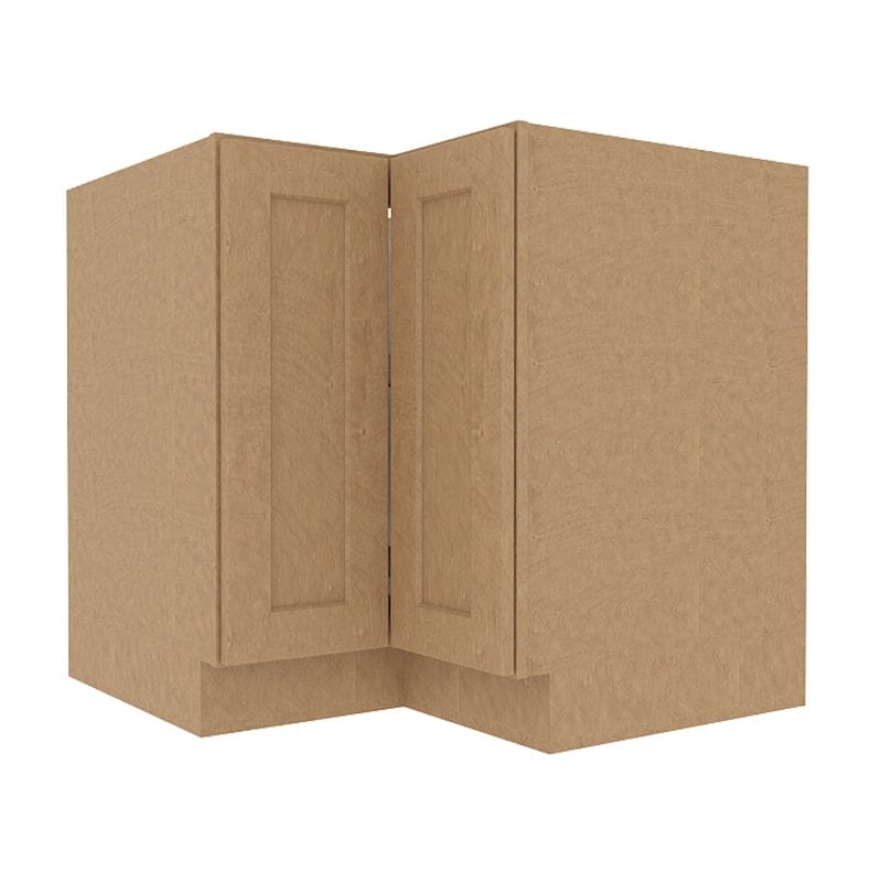 Noble Honey Wheat Shaker Base Lazy Susan Cabinet