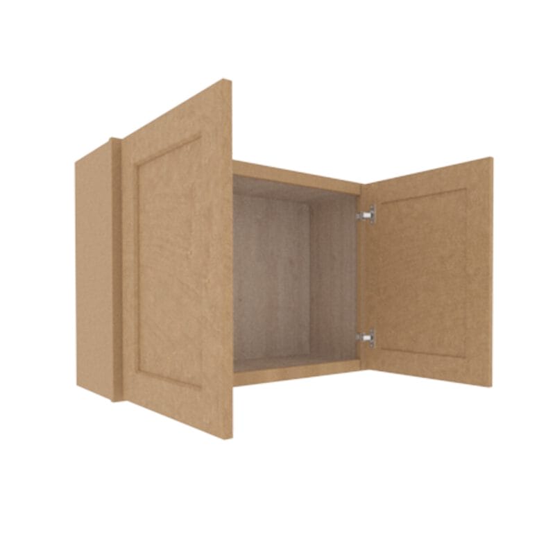 Noble Honey Wheat Shaker Wall Cabinet with 2 Doors