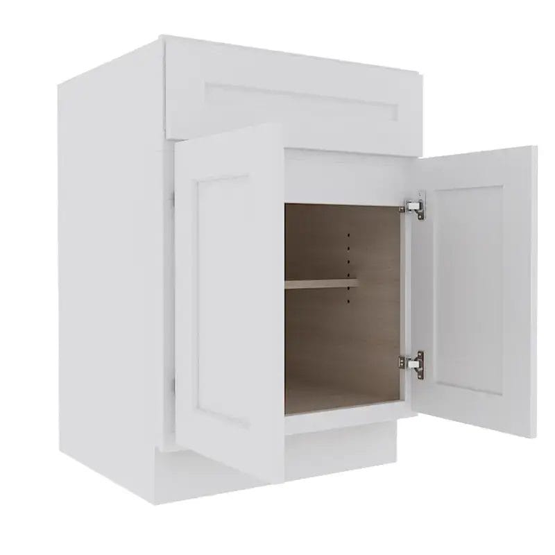 Opulent White Shaker Base Cabinet with 2 Doors
