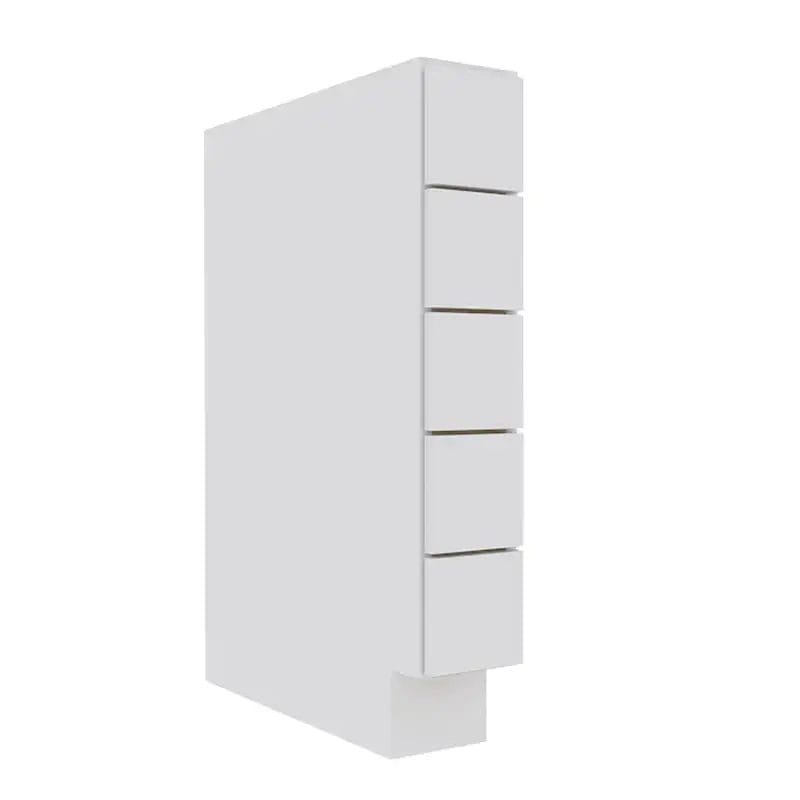 Opulent White Shaker Base Spice Drawers Cabinet