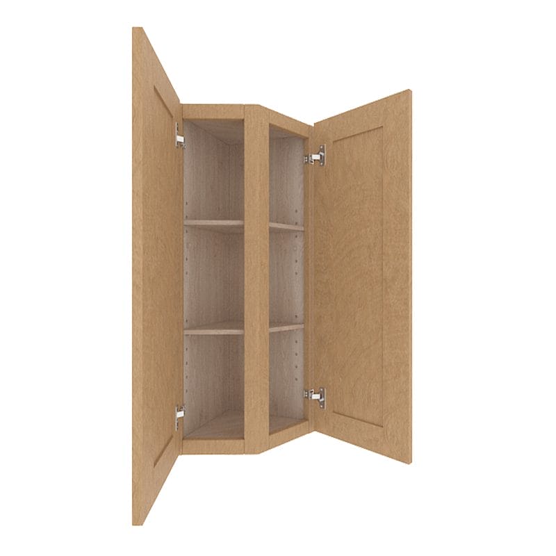Noble Honey Wheat Shaker Wall End Cabinet