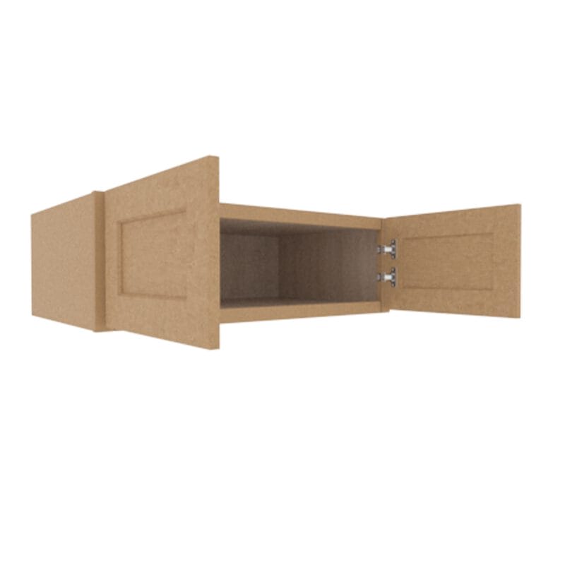 Noble Honey Wheat Shaker Wall Fridge Cabinet with 2 Doors