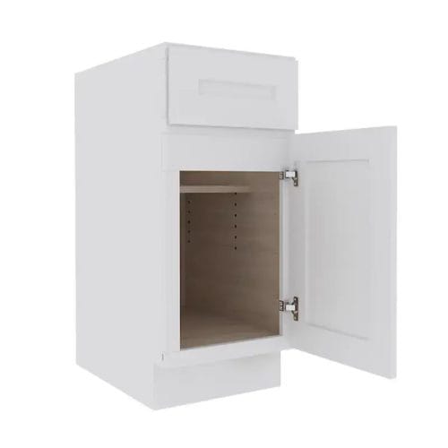Opulent White Shaker Base Cabinet with 1 Door