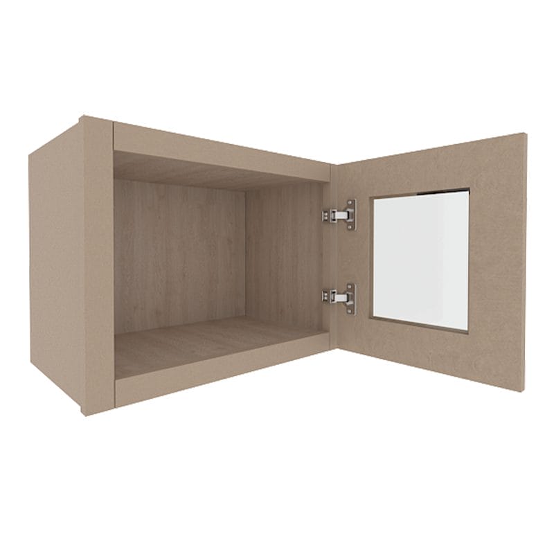 Noble Honey Wheat Shaker Wall Cabinet with 1 Door