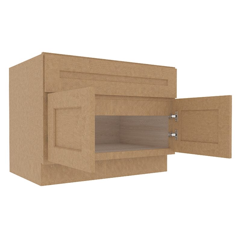 Noble Honey Wheat Shaker Sink Base Cabinet