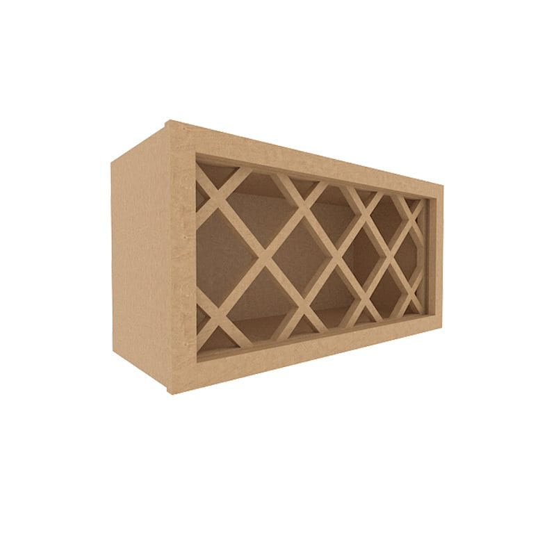 Noble Honey Wheat Shaker Wall Wine Rack