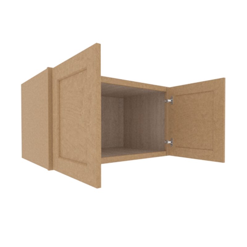 Noble Honey Wheat Shaker Wall Fridge Cabinet with 2 Doors