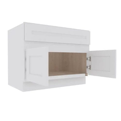 Opulent White Shaker Sink Base Cabinet