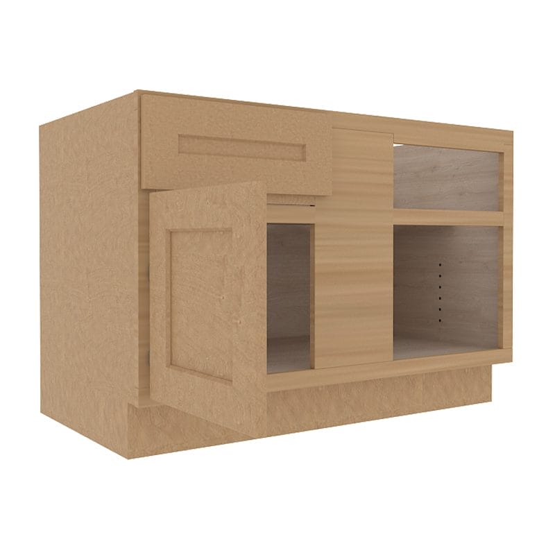 Noble Honey Wheat Shaker Blind Corner Base Cabinet